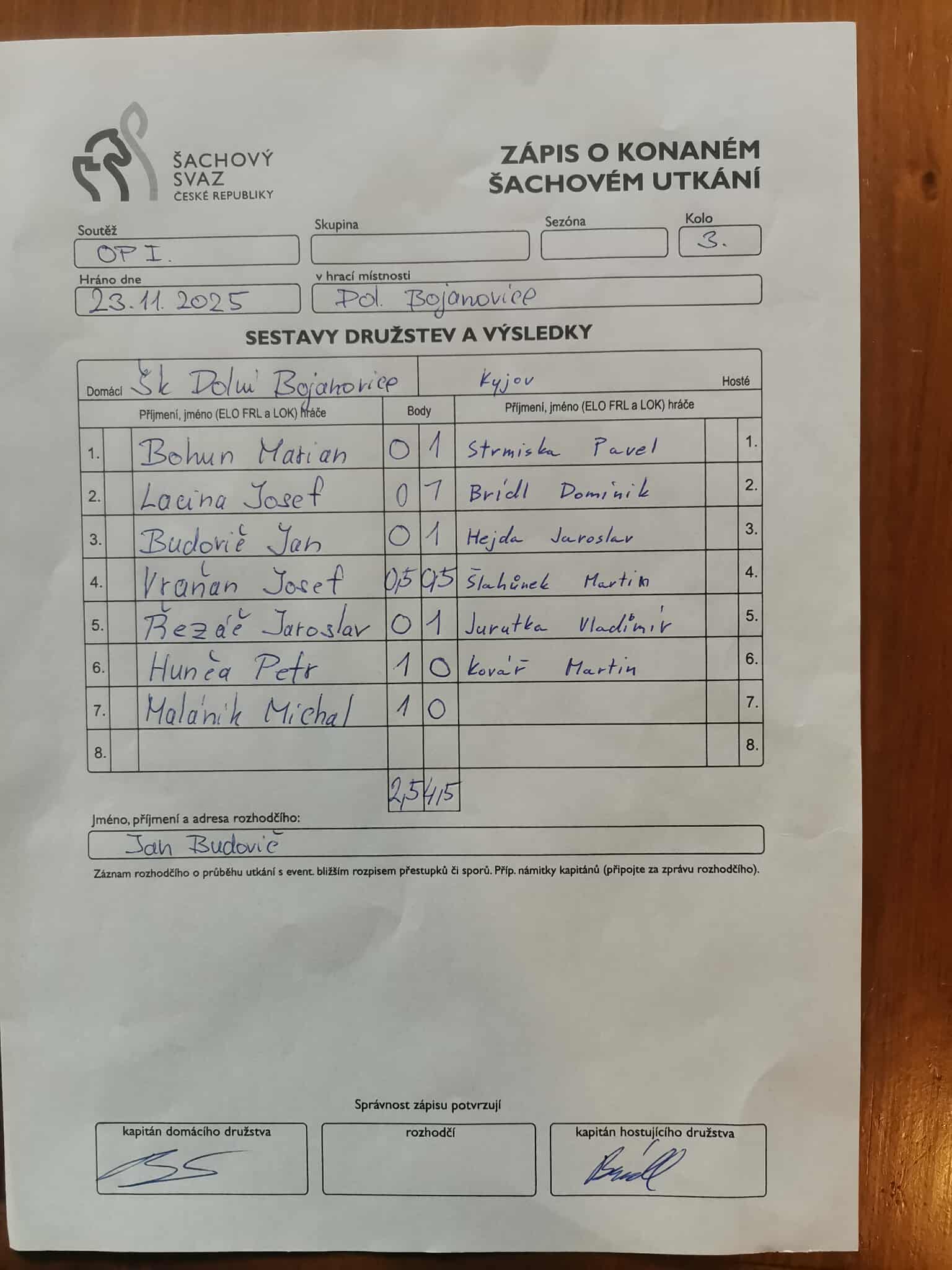 Fotografie z utkání Dolní Bojanovice - Kyjov